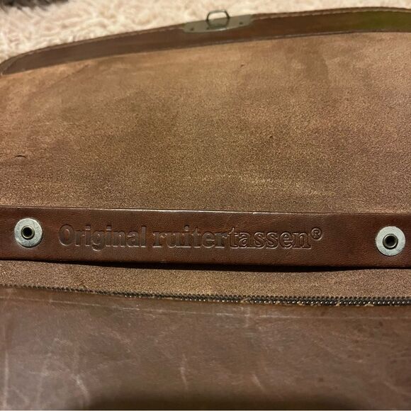 Original Ruitertassen brown leather crossbody briefcase satchel Bag - Picture 8 of 15